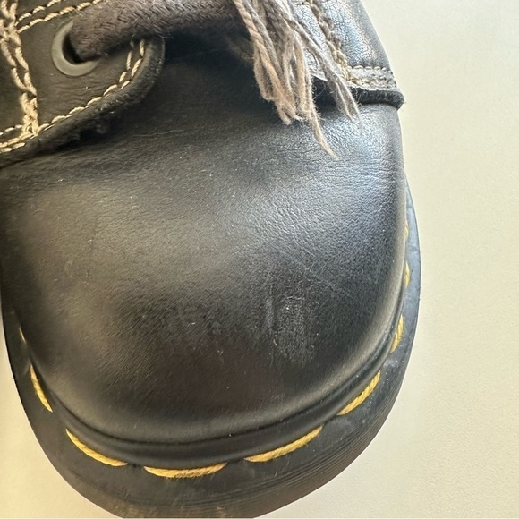 Vintage Dr Marten's Made in England Black Leather Boots AW004 PC03D Men's 8 - Picture 7 of 13